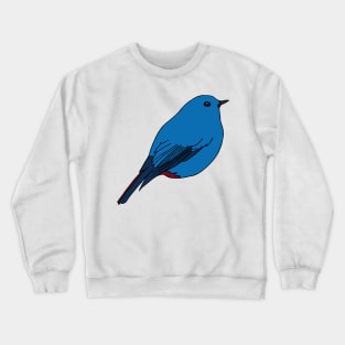 Blue Bird Illustration Crewneck Sweatshirt